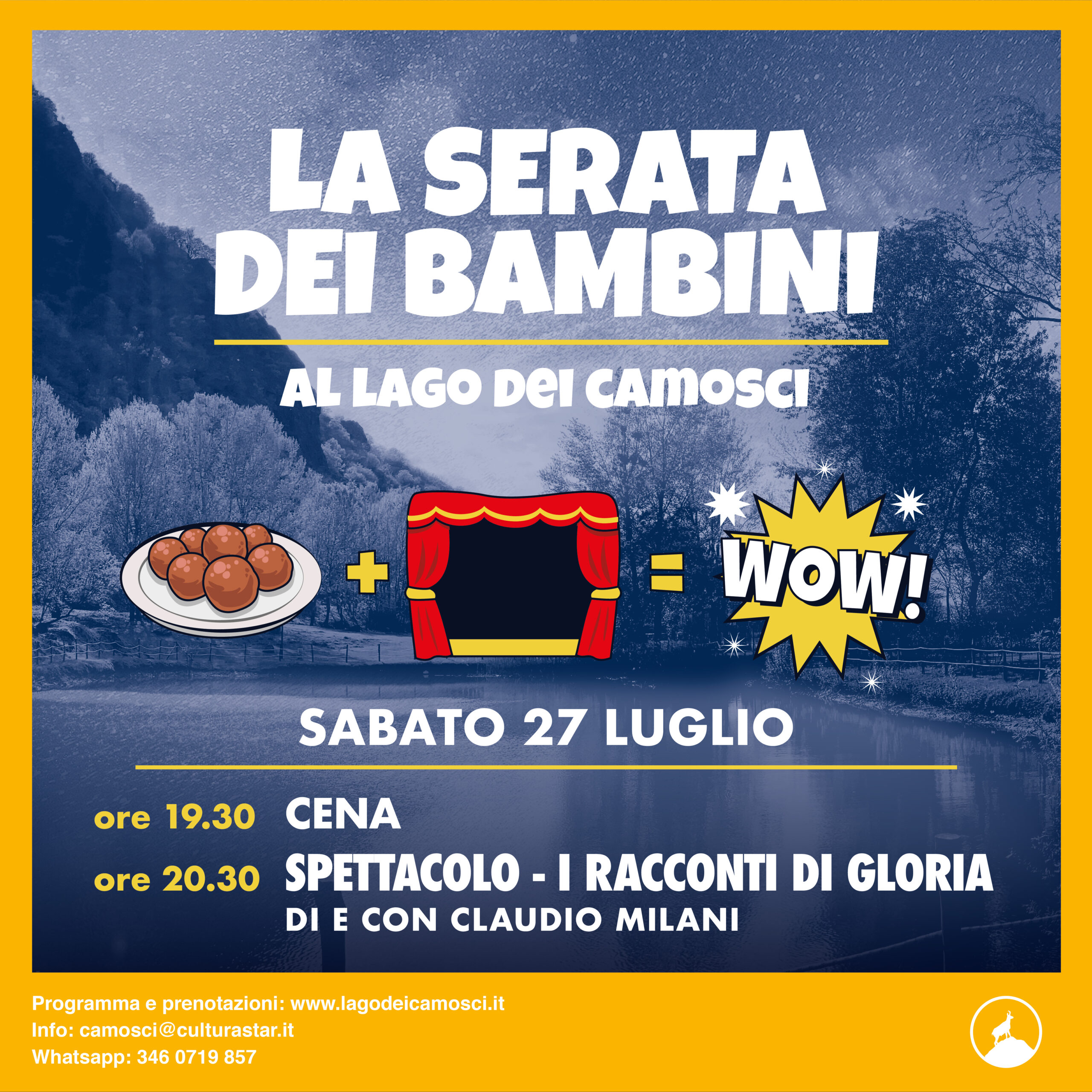 LA SERATA DEI BAMBINI | cena + spettacolo